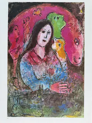 Marc Chagall - Le Village, Original-Farblithographie 1977 Mourlot 917 kopen? Bied vanaf 360!