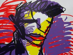 Herman Brood - Elvis - Handgesigneerde zeefdruk - Met certificaat kopen? Bied vanaf 210!