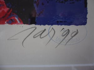 JAS - MOKUM RED, zeefdruk (mooi ingelijst) kopen? Bied vanaf 40!