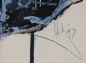 Arty Grimm - Olieverf op doek, Abstracte compositie - Ingelijst (Zeer groot) kopen? Bied vanaf 1!