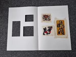 Ger Tamboer - drie in 1954 gemaakte kleuren houtsnedes / diverse voorstellingen - gesigneerd kopen? Bied vanaf 38!