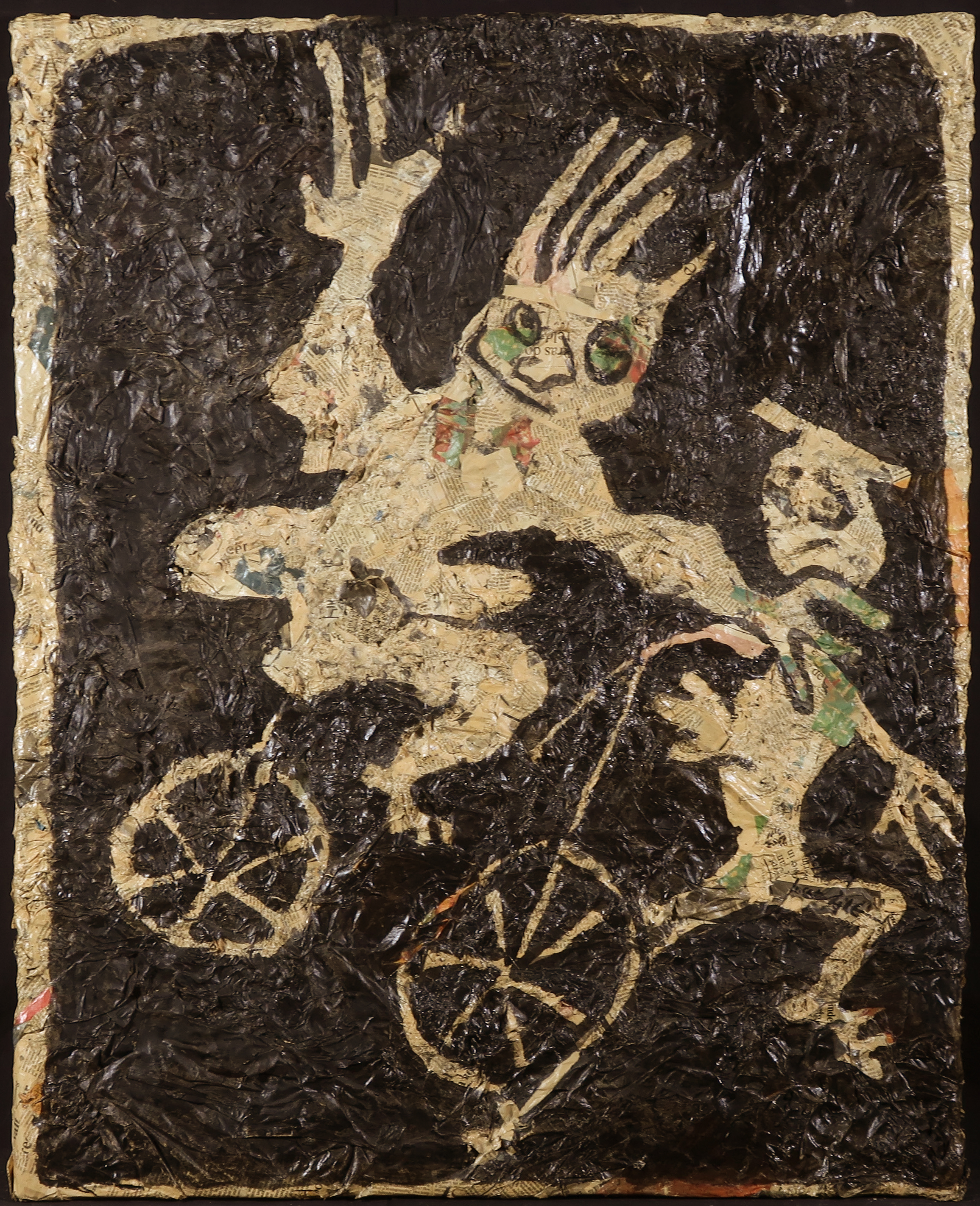 Niet of onleesbaar gesigneerd - Gemengde techniek, I want to ride my bike verkocht voor € 1!