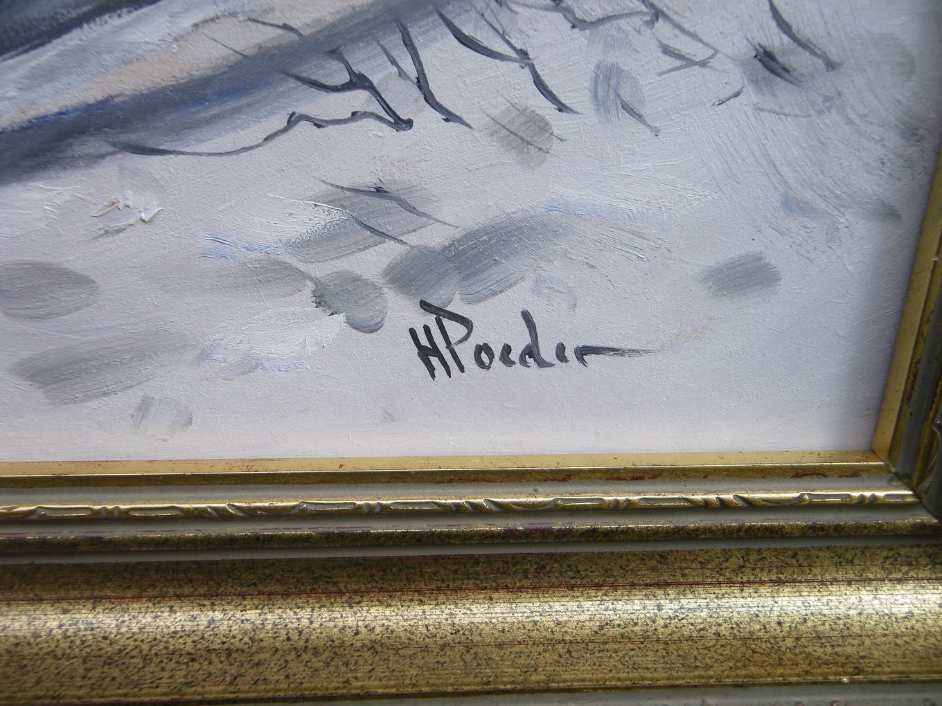 Henk Poeder - winterlandschap kopen? Bied vanaf 139!