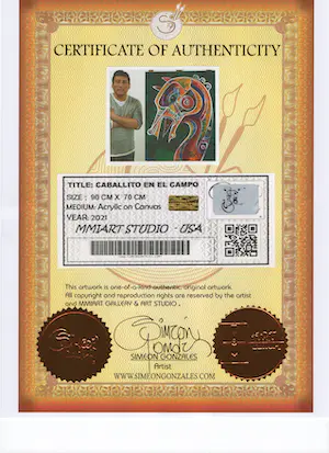 Simeon Gonzales - ... Caballtio en el Campo ... Acrylschilderij van Simeon Gonzales kopen? Bied vanaf 349!
