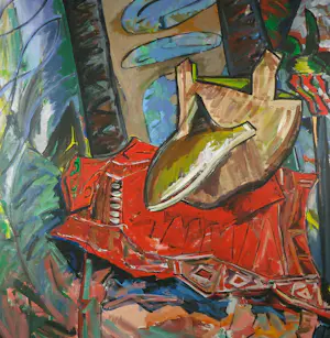 Zwaantien Stoker - Acryl op doek, Zonder titel- Ingelijst (Groot) kopen? Bied vanaf 150!