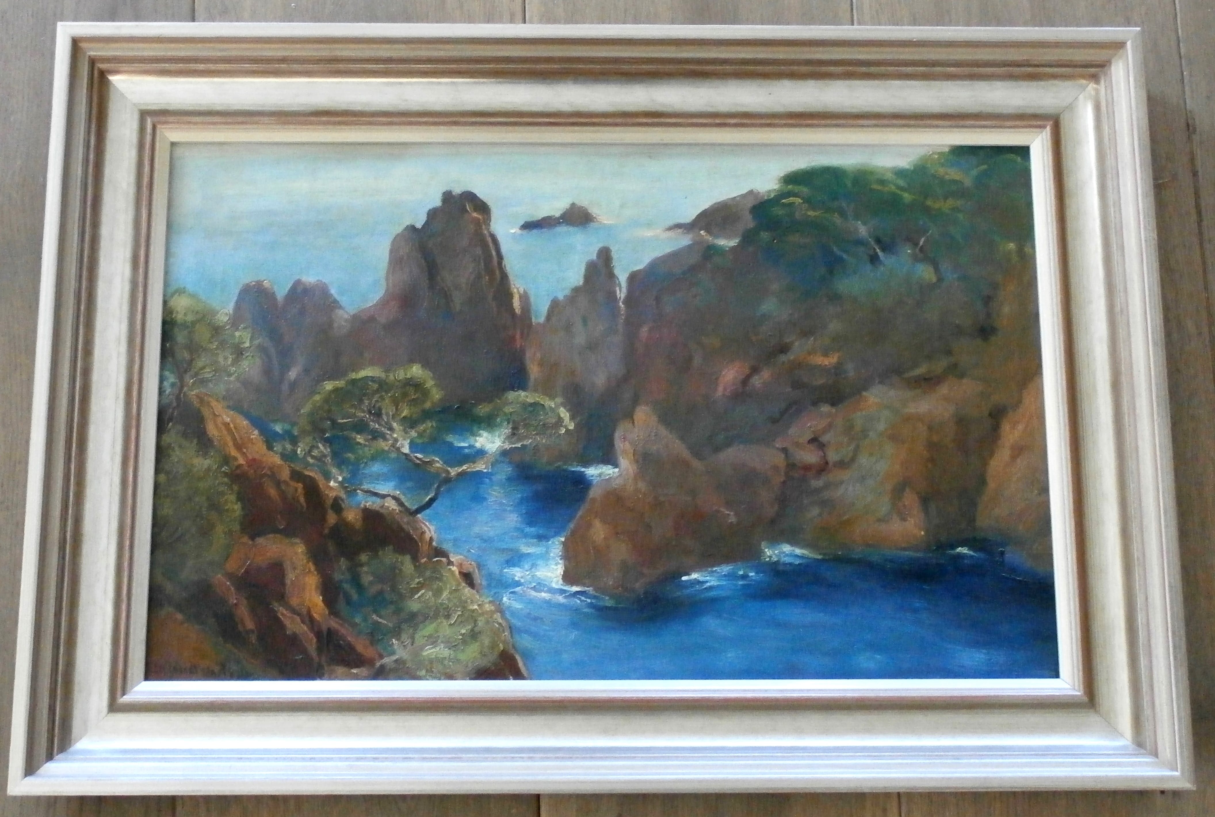 Johannes Graadt van Roggen - olieverf op doek: Rocher du Dramont kopen? Bied vanaf 450!