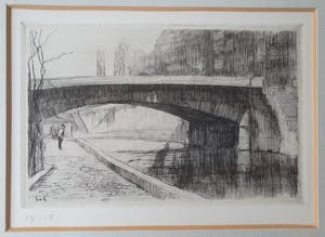 Loes van Groningen - Beekje onder brug kopen? Bied vanaf 20!