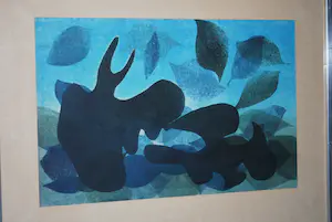 Guus Hellegers - uniek werk van deze beeldhouwer uit 1971 (ingelijst) -> incl. boek! kopen? Bied vanaf 150!