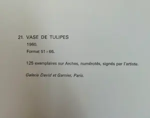 Bernard Buffet - Les Iris, 1967. Lithografie. kopen? Bied vanaf 25!