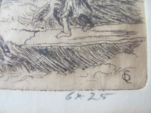 Coen van Os - twee etsen kopen? Bied vanaf 50!