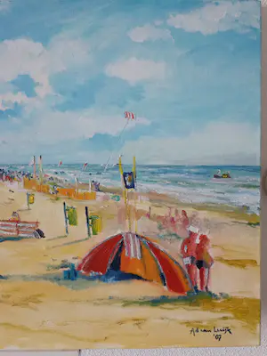 Ad van Luijk - Strandgezicht. kopen? Bied vanaf 1!