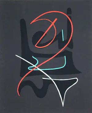 Cesar Domela - Abstracte compositie - 1952 - Sjabloon in gouachekleuren kaufen? Bieten Sie von 70!