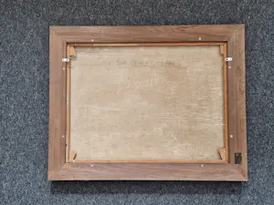 Andre van der Vossen - ca. 1945 - Een van zijn laatste figuratieve olieverven "Boomgaard te Edam" kopen? Bied vanaf 170!