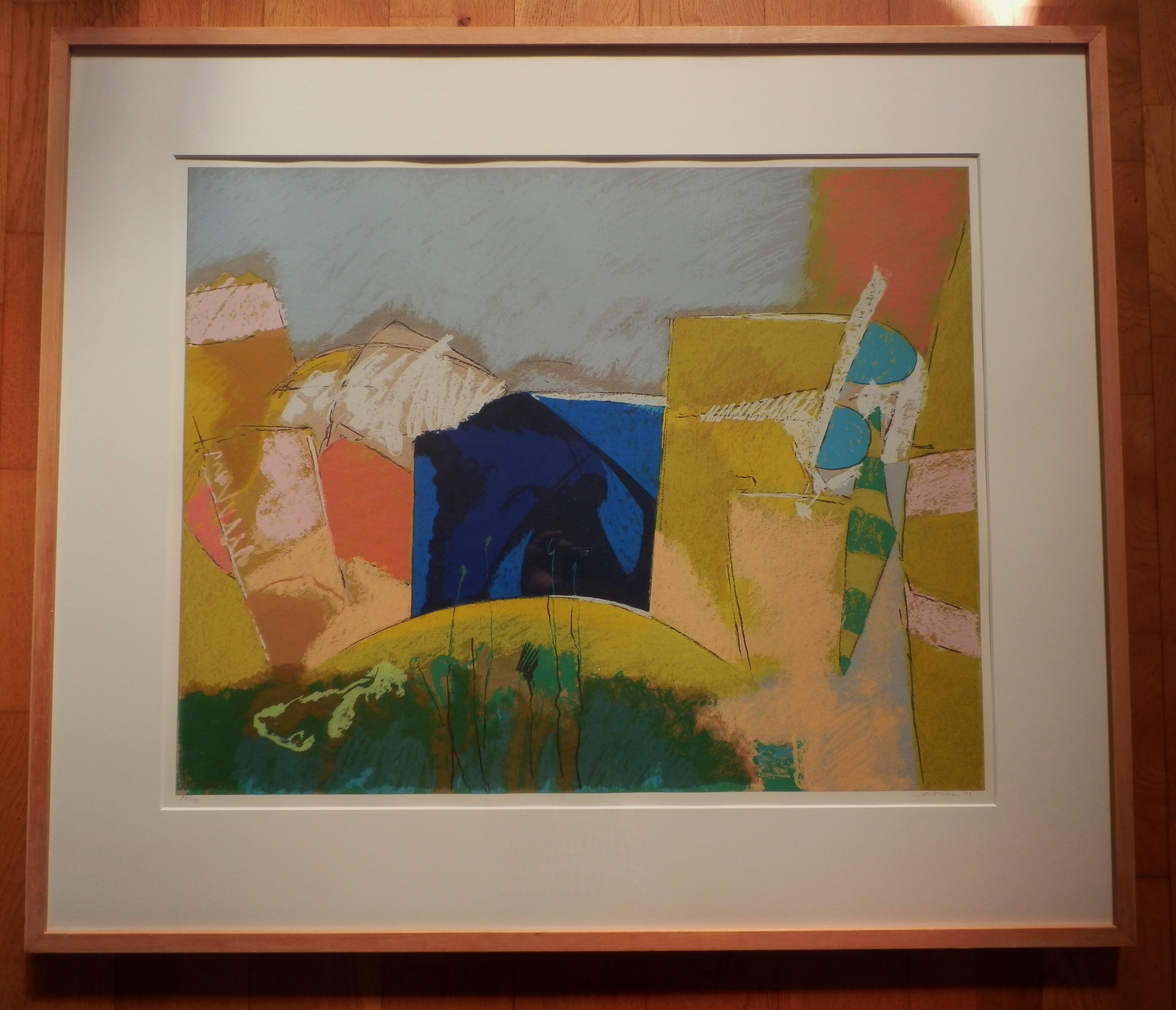 Henk van Vessem - Kleurenzeefdruk HUISJES INGELIJST!! verkocht voor € 75!