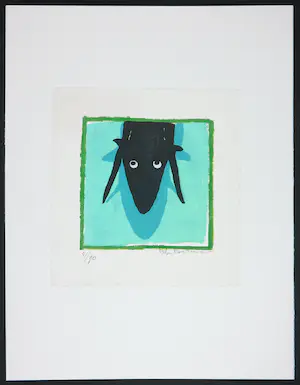 Peter Bastiaanssen - Twee zeefdrukken, Hondjes kopen? Bied vanaf 40!