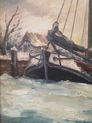 Niet of onleesbaar gesigneerd - Aangemeerd aan Kade kopen? Bied vanaf 1!