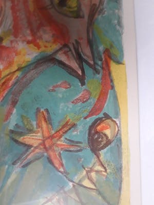 Carl-Henning Pedersen - litho, gesigneerd, genummerd en ingelijst kopen? Bied vanaf 325!