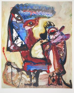 Jan te Wierik - Zeefdruk, Zonder titel kopen? Bied vanaf 60!