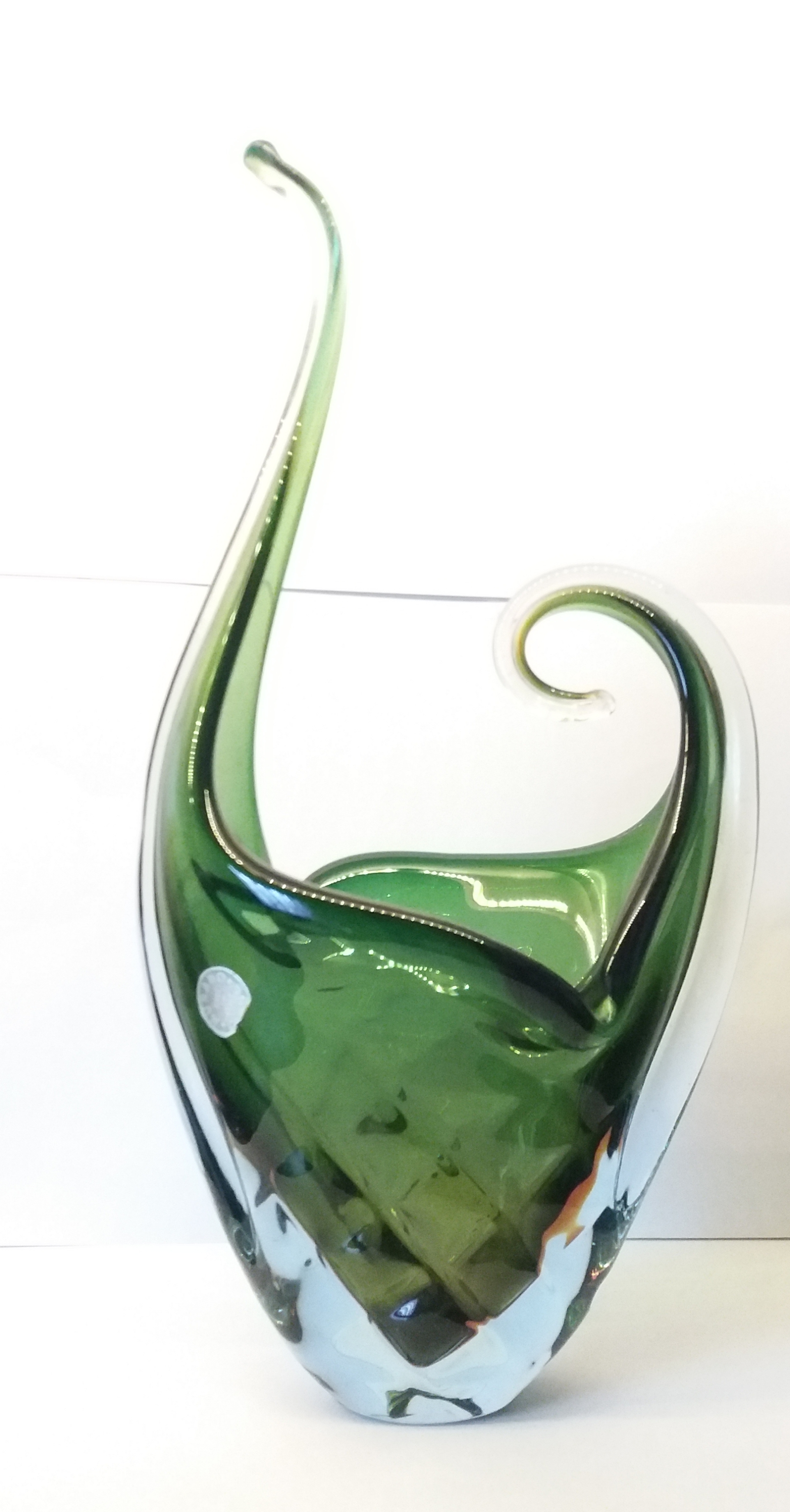 Niet of onleesbaar gesigneerd - Groene Murano Made in italie Glass kopen? Bied vanaf 1!