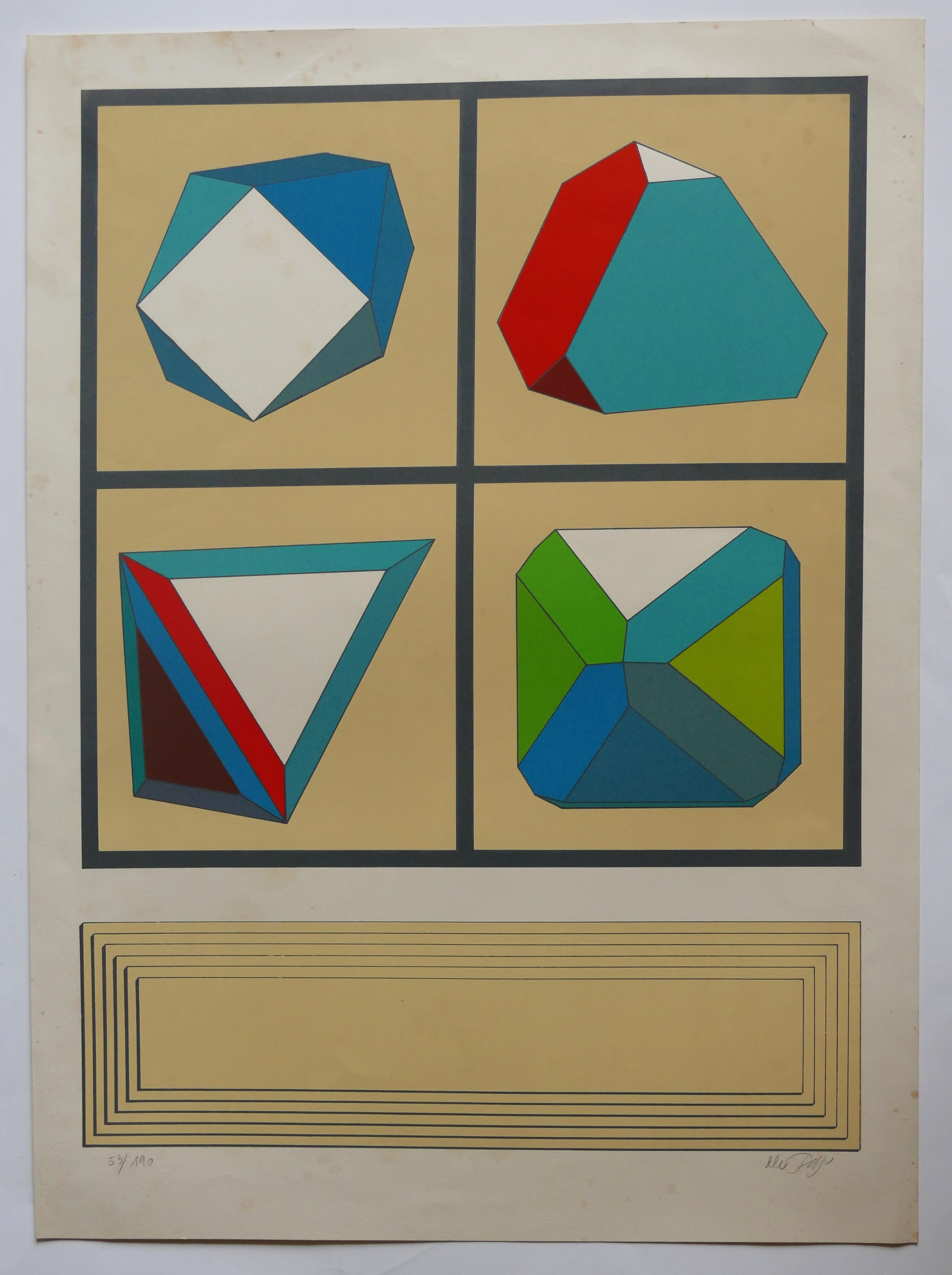 Lucio del Pezzo - Zonder titel.1973 Prent 190 kaufen? Bieten Sie von 65!
