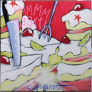 Selwyn Senatori - Acryl op doek, Hmmmm taart! (Groot) kopen? Bied vanaf 500!