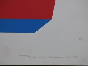 Phil van de Klundert - Geometrisch object - Zeefdruk kopen? Bied vanaf 1!