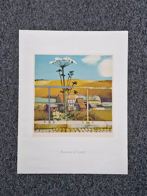 Nicolaas Wijnberg - Fraaie in 1979 gemaakte kleuren lithografie "Fouron Le Comte" gesigneerd kopen? Bied vanaf 39!