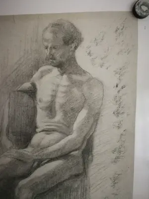 Sierk Schroder - Portret man. Naakt. kopen? Bied vanaf 75!