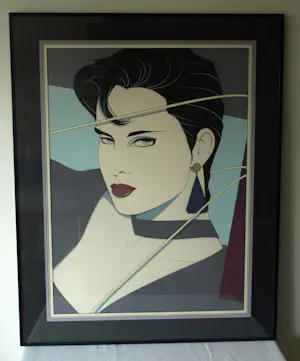 Buy Patrick NAGEL - 4 Grote ingelijste zeefdrukken , Vrouwen? Bid from 100!