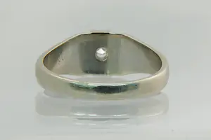 66- massief 14Kt wit gouden solitair ring briljant geslepen (H/vs) 0.10c diamant kopen? Bied vanaf 190!