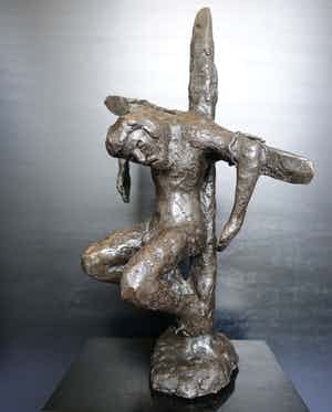 Brons (Onbekend) - Kruisiging verkocht voor € 225!