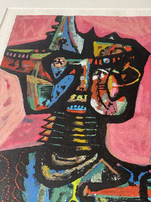 Shinkichi Tajiri - Sint Joris en de draak, zeefdruk (prachtig ingelijst) kopen? Bied vanaf 325!