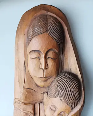 Niet of onleesbaar gesigneerd - Madonna met Kind kopen? Bied vanaf 10!