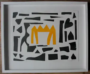 Buy Klaas Gubbels - Ingelijste zeefdruk: Zonder titel - 2002(Nieuwe lijst!)? Bid from 850!