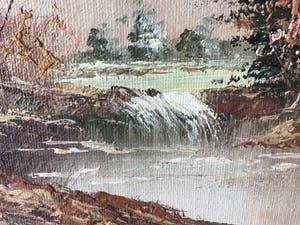 Niet of onleesbaar gesigneerd - Winter ,bos en water. kopen? Bied vanaf 1!