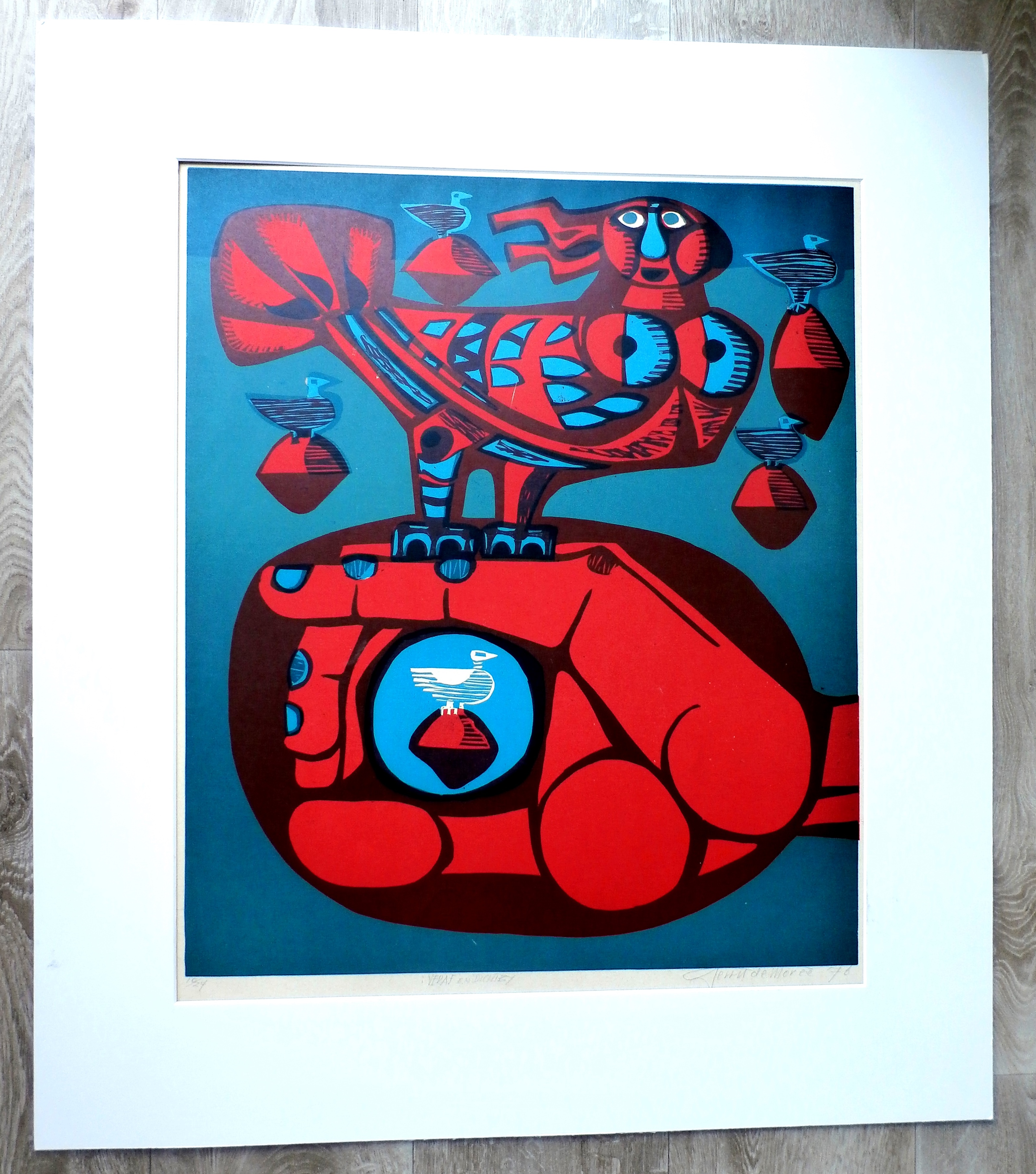 Gerrit de Moree - Litho: Veraf en dichtbij - 1976 kopen? Bied vanaf 45!