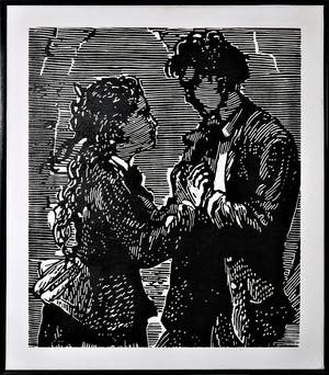 Bert Brouwer - Gemengde techniek op doek, Poor Dick (tweeluik) I - Ingelijst kopen? Bied vanaf 35!