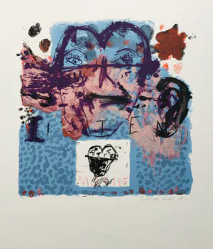 Rik van Iersel - expressionistische zeefdruk - 1998 kopen? Bied vanaf 75!