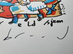 Herman Brood - Gesigneerde zeefdruk - 100 ex. kopen? Bied vanaf 1!