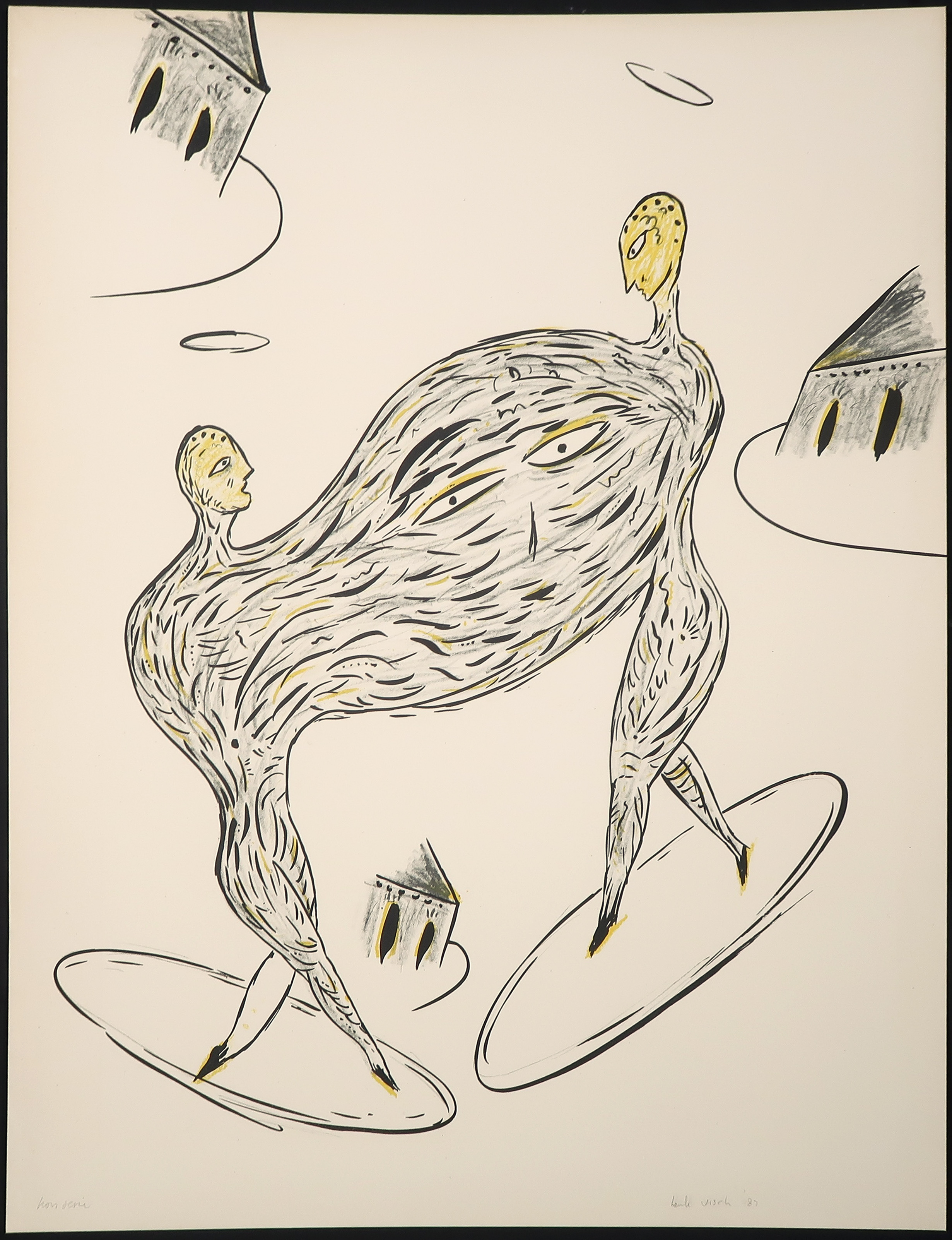 Henk Visch - Litho, Zonder titel (incl. litho verso) kopen? Bied vanaf 120!