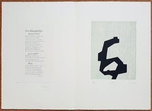 Willem Snitker - Geometrische abstract, tweekleuren kartondruk kopen? Bied vanaf 50!