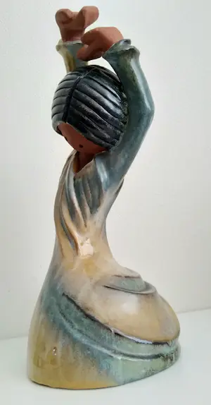 Niet of onleesbaar gesigneerd - Beeldige Flamenco-danseres, groot beeld - Keramiek kopen? Bied vanaf 1!