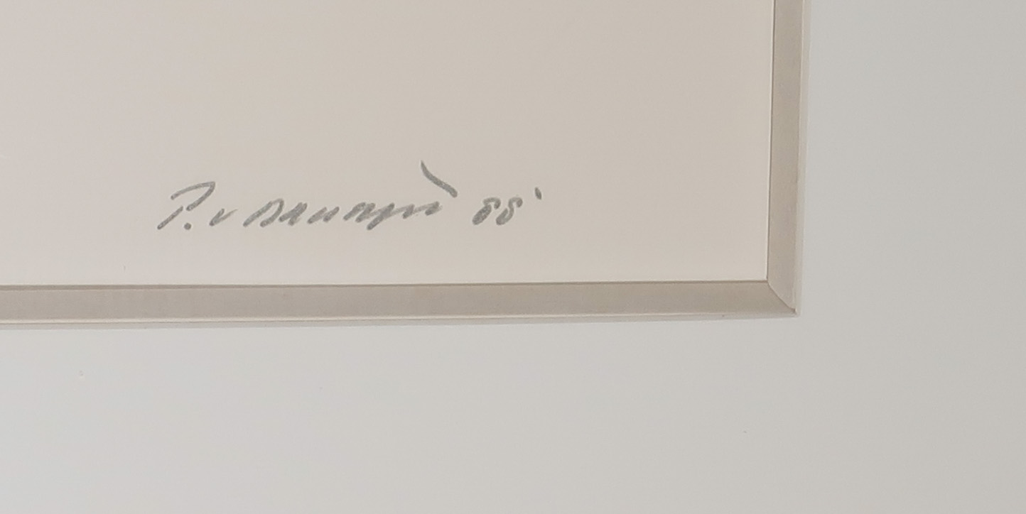 Peter van Drumpt - Litho, Abstracte compositie - Ingelijst (Groot) kopen? Bied vanaf 1!
