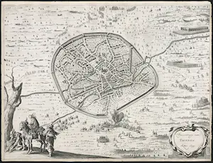 Johannes Janssonius van Waesberghe I - Gravure, Verovering van Thienen kopen? Bied vanaf 40!