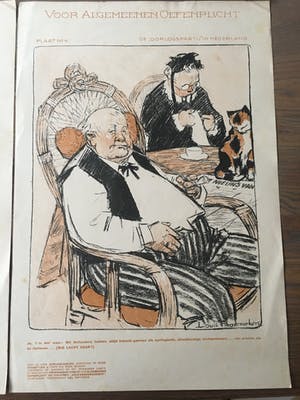 Louis Raemaekers - Collectie strijdplaatjes voor 'Voor Algemeenen Oefenplicht' kopen? Bied vanaf 60!