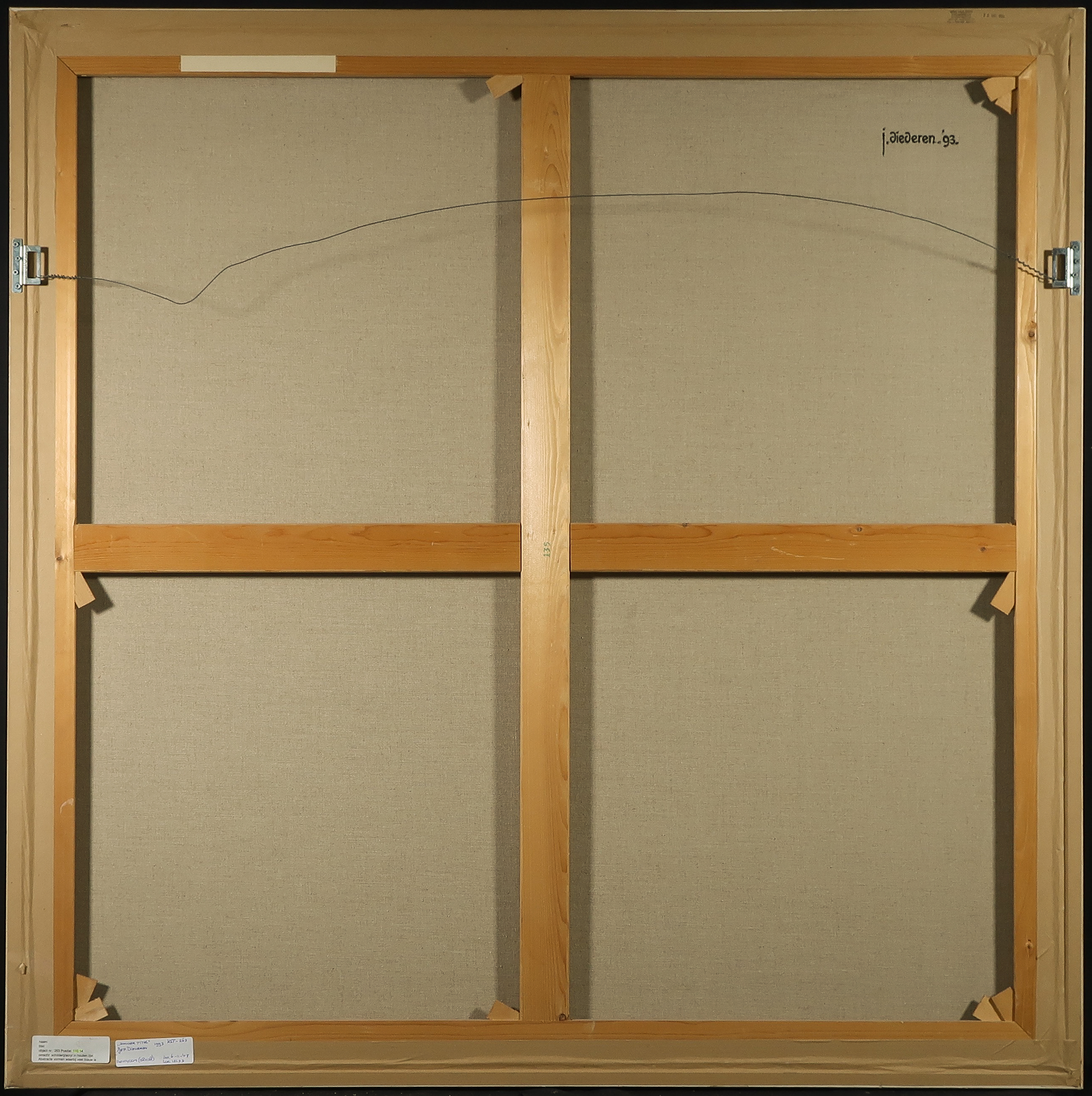 Jef Diederen - Acryl op doek, Abstracte voorstelling - Ingelijst (Zeer groot) kopen? Bied vanaf 1500!