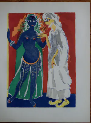 Kees van Dongen - Houtgravure - Sallâmah-la-Bleue kopen? Bied vanaf 50!