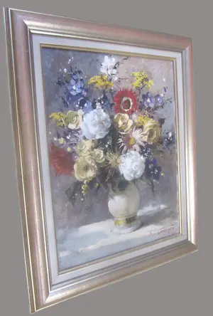 Simon van Gelderen - Zomerboeket in witte vaas kopen? Bied vanaf 220!