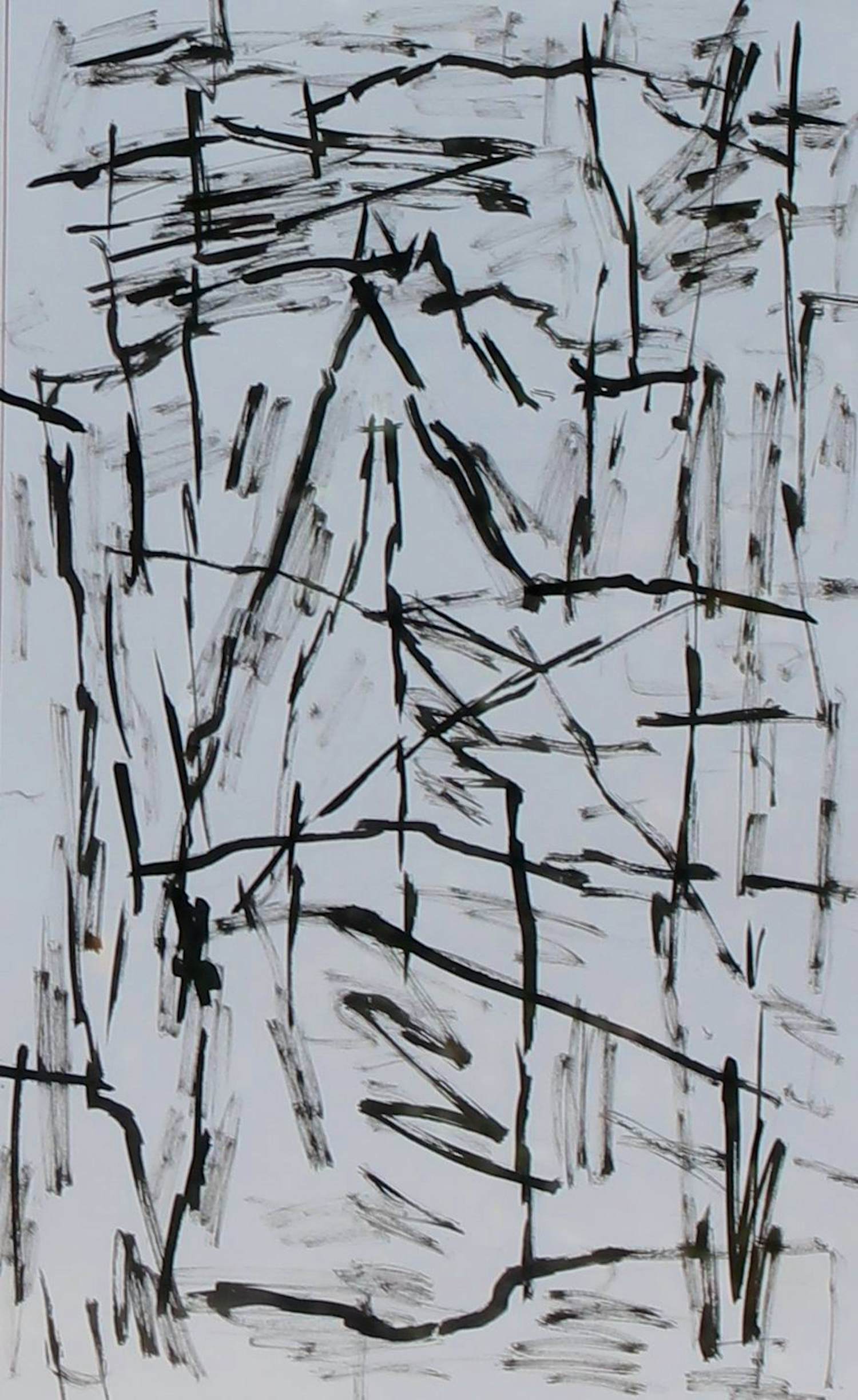 Jan Schoonhoven - Ingelijste tekening - 1990 kopen? Bied vanaf 2500!