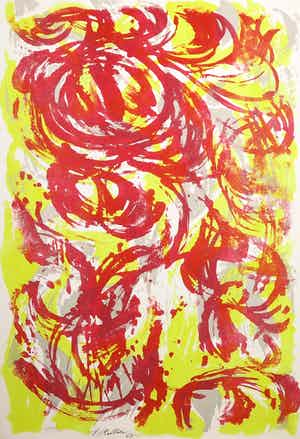 Charles Rollier - Litho uit portfolio Documenta Geigy. Das Unbehagen in der Kunst (1965) verkocht voor € 40!